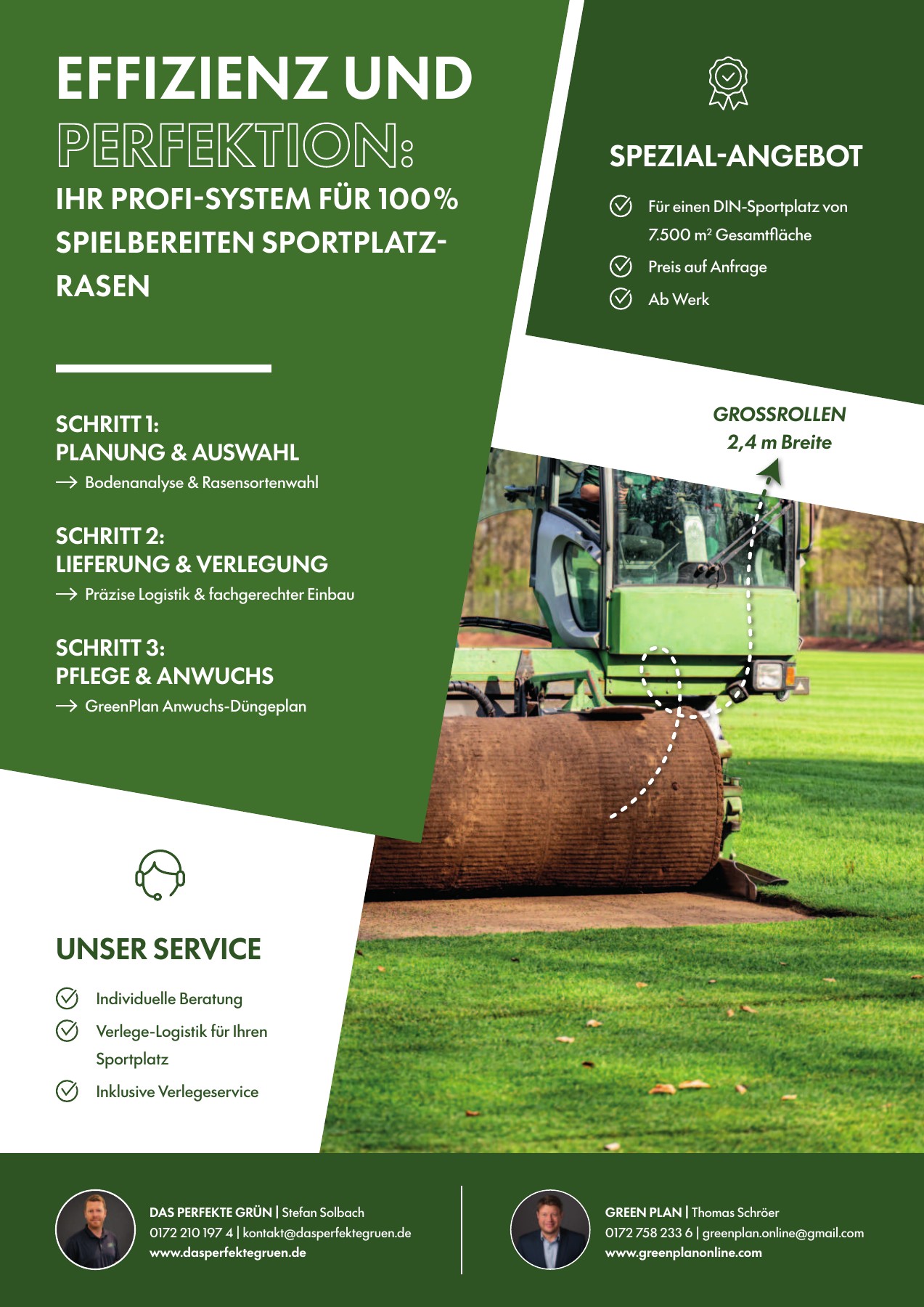 Sportplatzrasen & Rollrasen